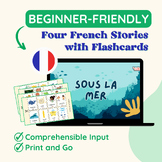 Four French Stories with Flashcards Bundle
