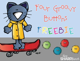 Four Groovy Buttons FREEBIE
