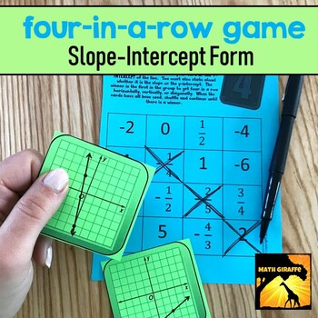 Preview of Four-In-A-Row Game: Slope-Intercept Form