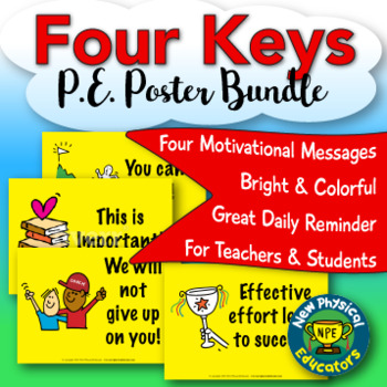 Preview of Four Key Messages Health and Physical Education Posters