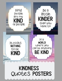 Four Kindness Quotes Posters - Sunset Backgrounds