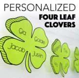 Name Banner/Decor - St. Patrick's Day/Four Leaf Clovers/Sh
