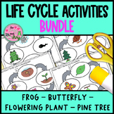 Four Life Cycles Sort and Sequence Worksheet Activities Bundle