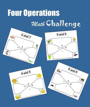 Preview of Mental Math - Add, Subtract, Multiply, Divide (Four Operations)