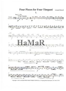 Preview of Four Pieces for Four Timpani