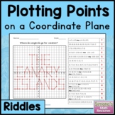 Plotting Points on a Coordinate Plane Riddles (Four Quadra