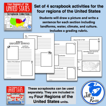 Download Four Regions of the United States: Scrapbook Bundle by ...