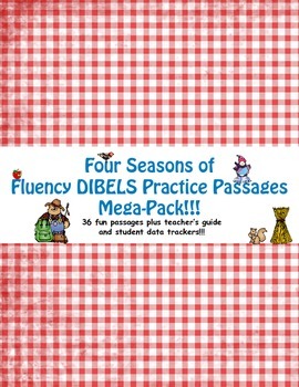 Preview of Four Seasons of Fluency DIBELS Practice Passages Bundle Pack!