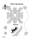 Four Seasonal Shaped Word Searches