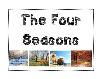 Preview of Four Seasons Adapted and Interactive Book
