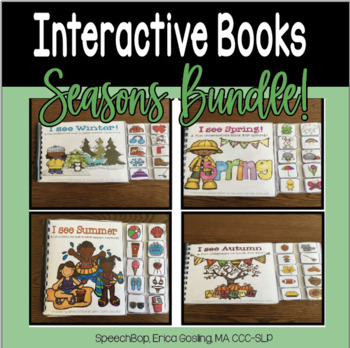 Preview of Four Seasons - An Interactive Book to Help Students Learn Seasonal Vocabulary