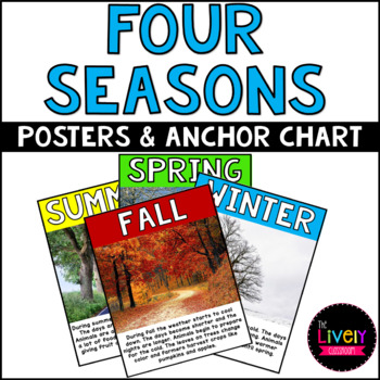 Preview of Four Seasons Anchor Chart and Posters