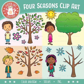 Preview of Four Seasons Clip Art