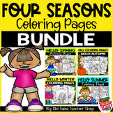 Four Seasons Coloring Pages Bundle