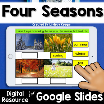 Preview of Four Seasons Digital Science Activities for Google Classroom 