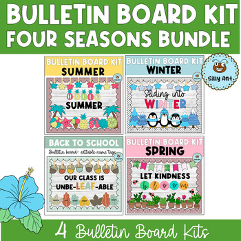 Preview of Four Seasons (Fall, Winter, Spring, Summer) Bulletin Board Kit BUNDLE #3