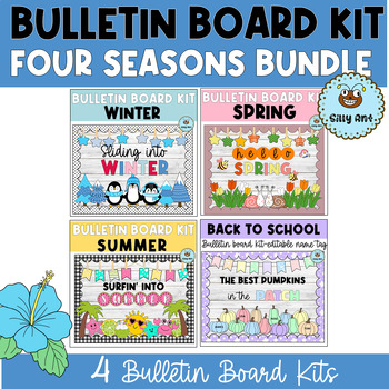 Preview of Four Seasons (Fall, Winter, Spring, Summer) Bulletin Board Kit BUNDLE #2