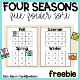 Four Seasons: File Folder Sort FREE