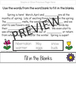 Four Seasons Flip Book Activities by Hands On Teaching Ideas | TpT