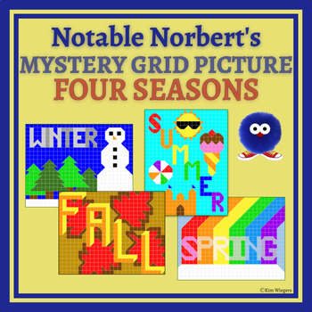 Preview of Four Seasons Mystery Grid Pictures