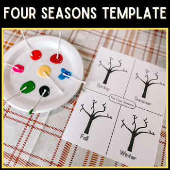 Preview of Four Seasons Painting Template | Celebate the Seasons!