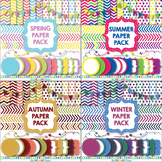 Four Seasons Paper Pack BUNDLE Including Spring, Summer, A