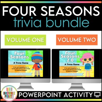 Preview of Four Seasons PowerPoint Games Bundle | Digital