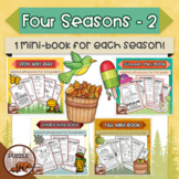 Four Seasons Puzzle Mini Books for Second Graders BUNDLE