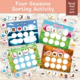 Four Seasons Sorting Activity. Sort by season worksheet