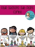 Four Seasons Sub Plans K-2  Combo Pack