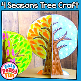 Four Seasons Tree Craft Template | 4 Seasons Changing 3D C