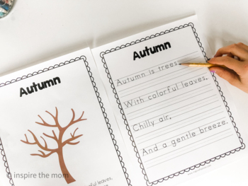 Four Seasons Tree Craft, Writing, and Poetry Activity by Inspire the Mom
