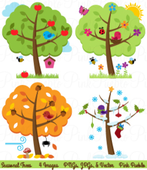 summer trees clip art