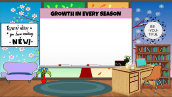 Preview of Four Seasons Virtual Classroom Background