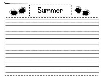 Four Seasons Writing Activity Packet by A Bucketful of First | TPT