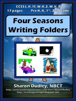 Preview of Four Seasons Writing Folders