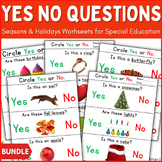 Holidays &  Seasons of the Year Worksheets Speech Therapy 