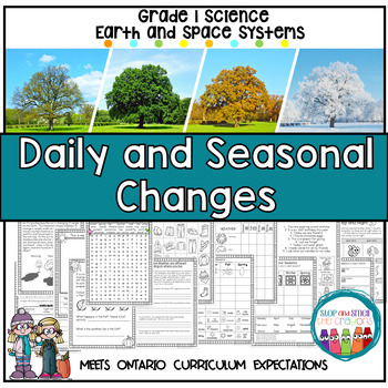 Preview of Four Seasons and Seasonal Changes for Grade 1 Science | 1st Grade Science Unit