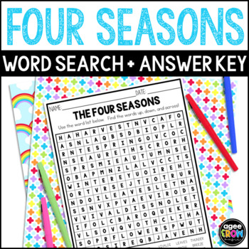 Preview of Four Seasons by Vivaldi Word Search with Digital Resources