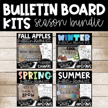 Preview of Four Seasons (fall, winter, spring, summer) Bulletin Board Kit BUNDLE