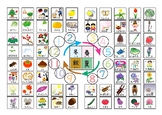Four Seasons poster and worksheet in Japanese