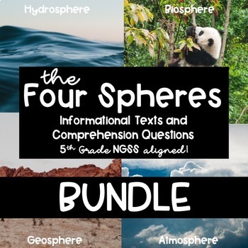 Preview of Earth's Four Spheres BUNDLE: Geosphere, Biosphere, Atmosphere, Hydrosphere