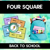 Four Square - Back to School Activity
