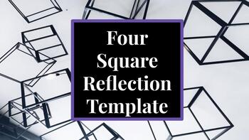 Preview of Four Square Reflection Template