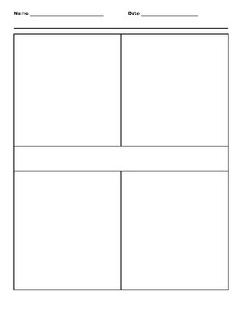 MSE four square template blank master
