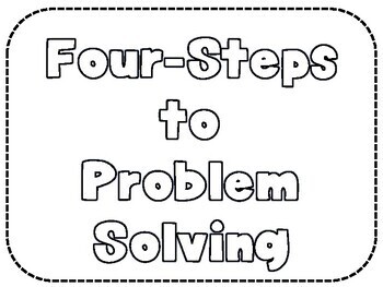 four step math problem solving