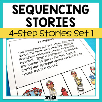 Preview of Four Step Sequencing Stories Set 1