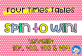 Four Times Tables Spinner Games - Game Based Learning