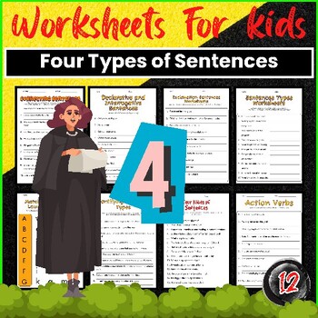 Preview of Four Types of Correct Sentences Worksheets for work