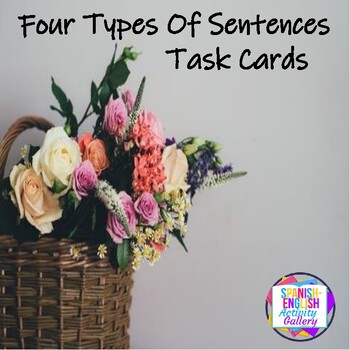 Preview of Four Types of Sentences Task Cards